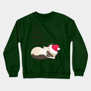 Christmas Kitty Goal Dark Crewneck Sweatshirt